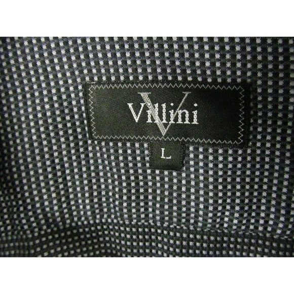 Villini Men's Shirt Sz L Long Sleeves Button Down - Picture 3 of 4